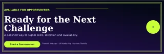 Luxe Open to Work LinkedIn Banner — editable black LinkedIn template, banner / header