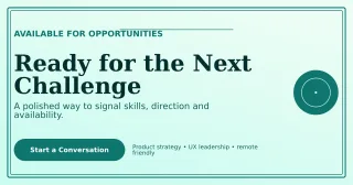 Luxe Open to Work LinkedIn Post — editable white LinkedIn template, link preview