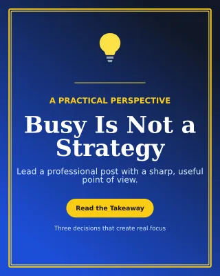 Luxe Thought Leadership LinkedIn Carousel — editable blue LinkedIn template, instagram portrait