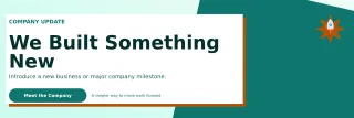 Neo Company Launch LinkedIn Banner — editable white LinkedIn template, banner / header