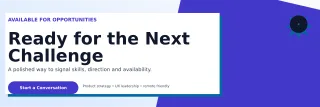 Neo Open to Work LinkedIn Banner — editable white LinkedIn template, banner / header