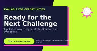 Neo Open to Work LinkedIn Post — editable black LinkedIn template, link preview