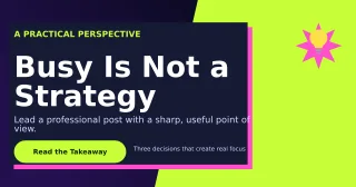 Neo Thought Leadership LinkedIn Post — editable black LinkedIn template, link preview