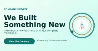 Orbit Company Launch LinkedIn Post — editable white LinkedIn template, link preview