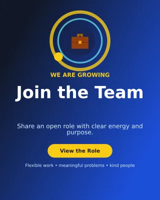 Orbit Hiring Announcement LinkedIn Carousel — editable blue LinkedIn template, instagram portrait