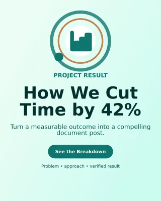 Orbit LinkedIn Case Study LinkedIn Carousel — editable white LinkedIn template, instagram portrait