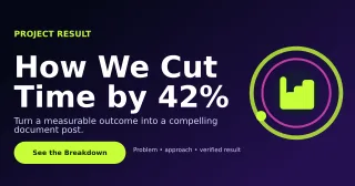 Orbit LinkedIn Case Study LinkedIn Post — editable black LinkedIn template, link preview