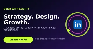 Orbit Personal Brand LinkedIn Post — editable black LinkedIn template, link preview