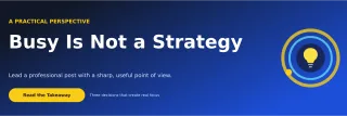 Orbit Thought Leadership LinkedIn Banner — editable blue LinkedIn template, banner / header