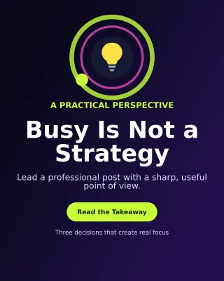 Orbit Thought Leadership LinkedIn Carousel — editable black LinkedIn template, instagram portrait