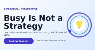 Orbit Thought Leadership LinkedIn Post — editable white LinkedIn template, link preview