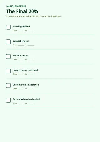 Project Checklist — Sage Office — editable white printable list template, a4 print