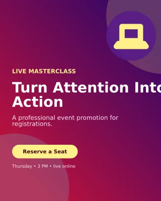 Aurora Webinar Campaign Poster — editable purple marketing and sales template, instagram portrait