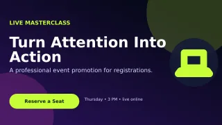 Aurora Webinar Campaign Wide Ad — editable black marketing and sales template, youtube thumbnail