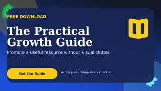 Botanical Lead Magnet Wide Ad — editable blue marketing and sales template, youtube thumbnail