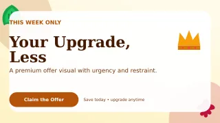 Botanical Limited Offer Wide Ad — editable white marketing and sales template, youtube thumbnail