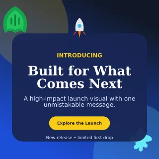 Botanical Product Launch Social Post — editable blue marketing and sales template, instagram post