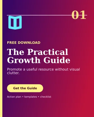 Editorial Lead Magnet Poster — editable purple marketing and sales template, instagram portrait