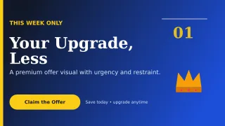 Editorial Limited Offer Wide Ad — editable blue marketing and sales template, youtube thumbnail
