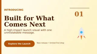 Editorial Product Launch Wide Ad — editable white marketing and sales template, youtube thumbnail