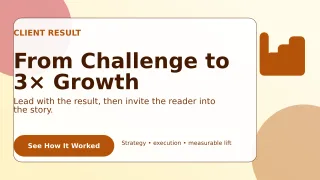 Glass Case Study Wide Ad — editable white marketing and sales template, youtube thumbnail