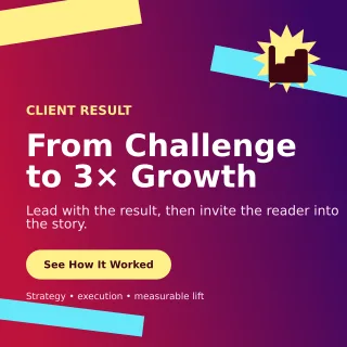 Kinetic Case Study Social Post — editable purple marketing and sales template, instagram post