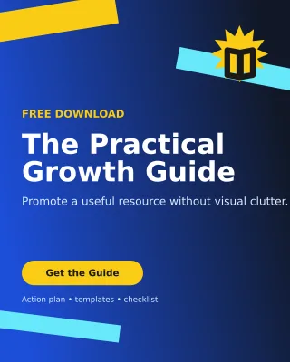 Kinetic Lead Magnet Poster — editable blue marketing and sales template, instagram portrait