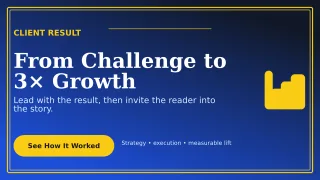 Luxe Case Study Wide Ad — editable blue marketing and sales template, youtube thumbnail