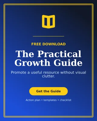 Luxe Lead Magnet Poster — editable blue marketing and sales template, instagram portrait