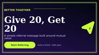 Luxe Referral Offer Wide Ad — editable black marketing and sales template, youtube thumbnail