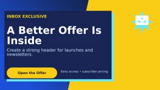 Neo Email Campaign Wide Ad — editable blue marketing and sales template, youtube thumbnail