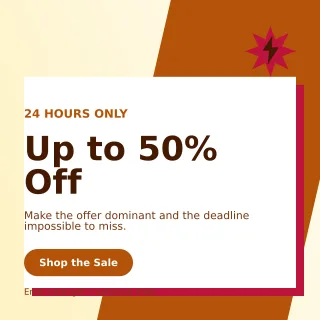 Neo Flash Sale Social Post — editable white marketing and sales template, instagram post