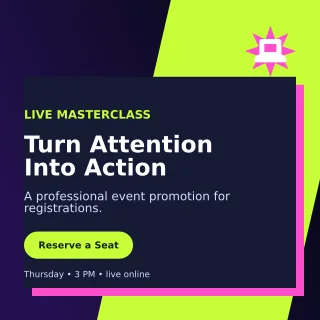 Neo Webinar Campaign Social Post — editable black marketing and sales template, instagram post