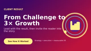 Orbit Case Study Wide Ad — editable purple marketing and sales template, youtube thumbnail