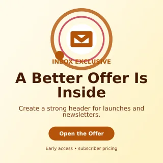 Orbit Email Campaign Social Post — editable white marketing and sales template, instagram post