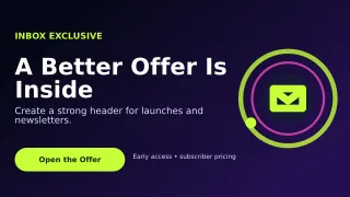 Orbit Email Campaign Wide Ad — editable black marketing and sales template, youtube thumbnail