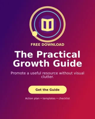 Orbit Lead Magnet Poster — editable purple marketing and sales template, instagram portrait