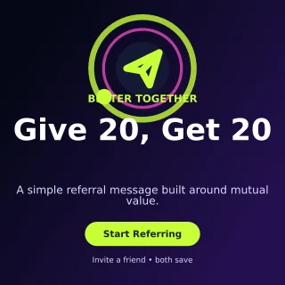 Orbit Referral Offer Social Post — editable black marketing and sales template, instagram post