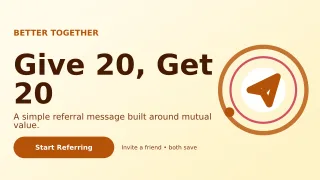 Orbit Referral Offer Wide Ad — editable white marketing and sales template, youtube thumbnail