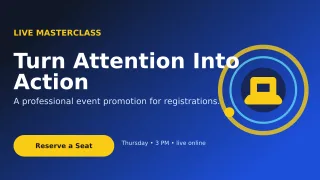 Orbit Webinar Campaign Wide Ad — editable blue marketing and sales template, youtube thumbnail