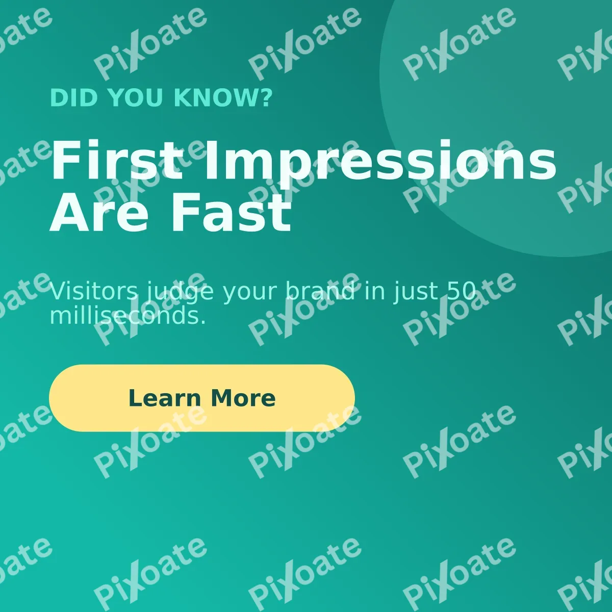 Did You Know — editable teal marketing template, instagram post
