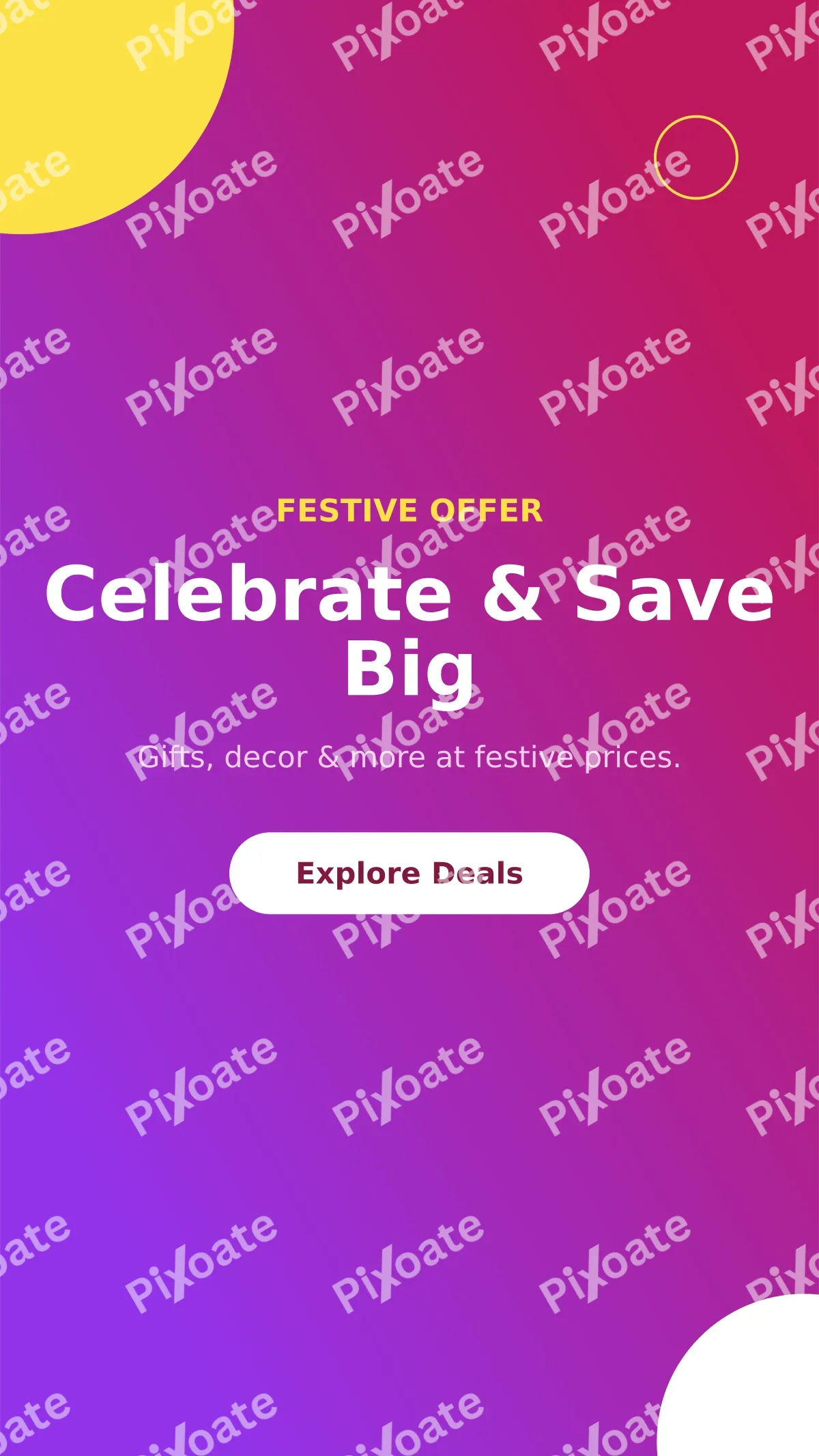 Festive Sale Festive Sale — editable pink marketing template, story / reel