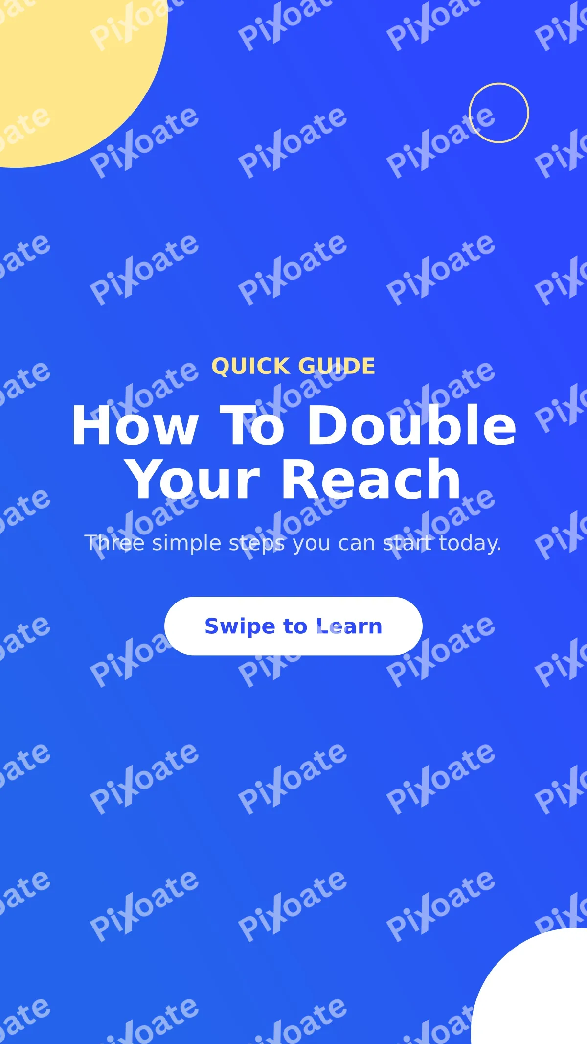 How To How To — editable blue marketing template, story / reel