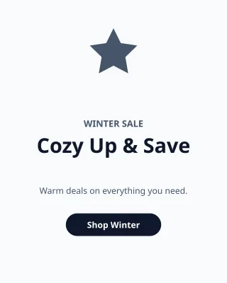Winter Sale — editable white marketing template, instagram portrait