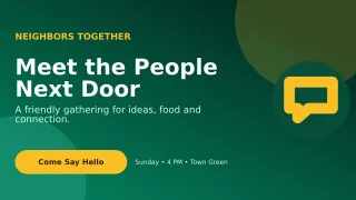 Aurora Community Meetup Wide Ad — editable black community campaign template, youtube thumbnail