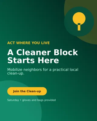 Aurora Environmental Campaign Poster — editable black community campaign template, instagram portrait