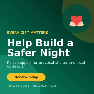Aurora Fundraising Campaign Social Post — editable black community campaign template, instagram post