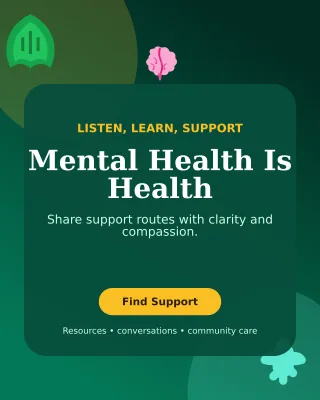 Botanical Awareness Campaign Poster — editable black community campaign template, instagram portrait