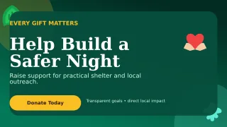 Botanical Fundraising Campaign Wide Ad — editable black community campaign template, youtube thumbnail