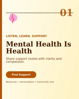 Editorial Awareness Campaign Poster — editable white community campaign template, instagram portrait